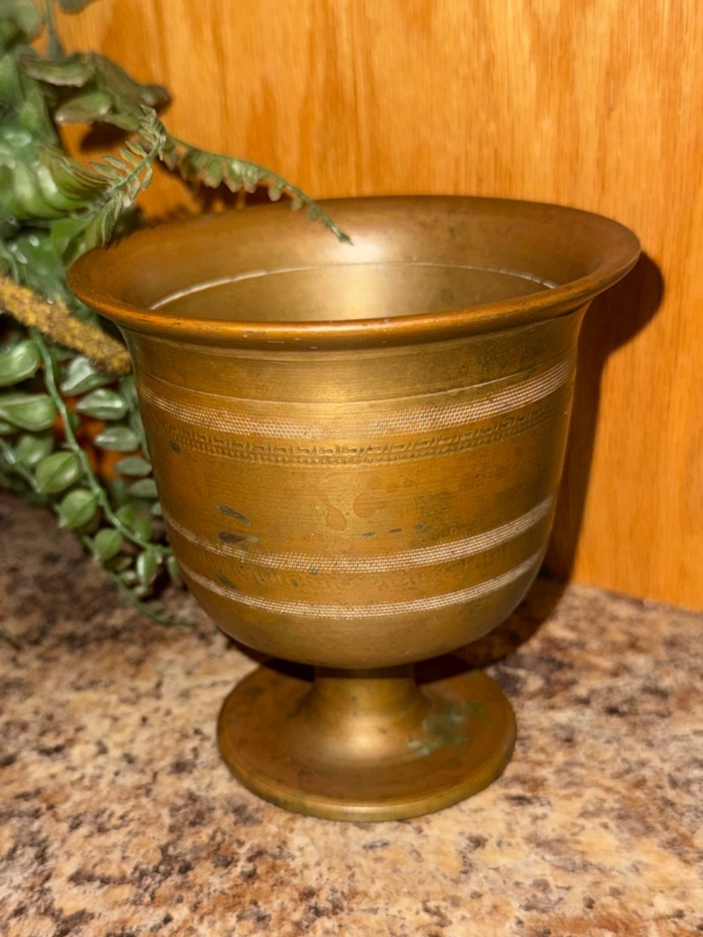 Antique 18th Century Heavy Brass Mortar